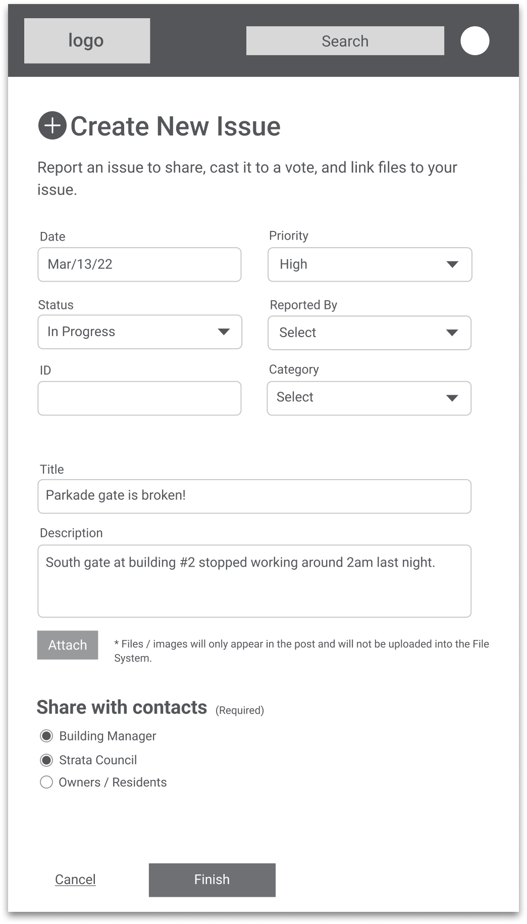 Stratomat Create New Issue