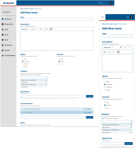 Responsive layout